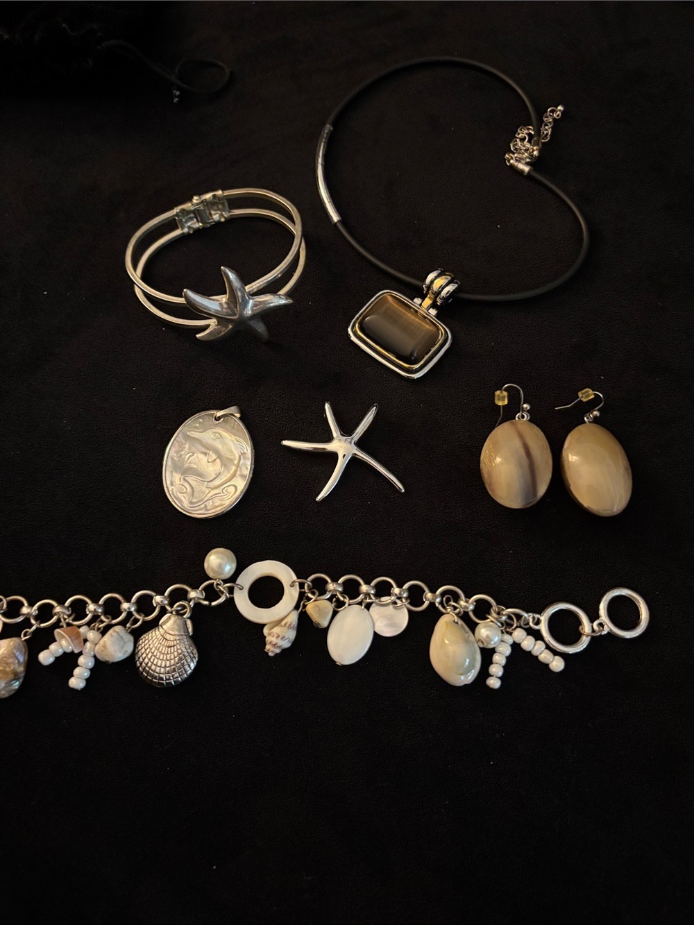 Lot of costume jewelry beach theme